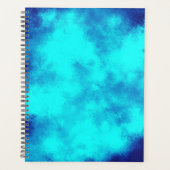 Stijlvol Storm wolk effect patroon Blauw Planner (Voorkant)