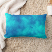 Stijlvol Storm wolk effect patroon blauw turquoise Kussen (Deken)