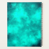 Stijlvol Storm wolk effect patroon groen Planner (Achterkant)