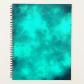 Stijlvol Storm wolk effect patroon groen Planner (Voorkant)