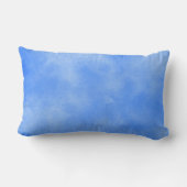 Stijlvol Storm wolk effect patroon pastel blauw Kussen (Achterkant)