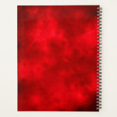 Stijlvol Storm wolk effect patroon rood Planner (Achterkant)