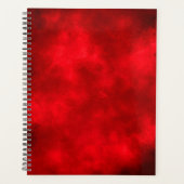 Stijlvol Storm wolk effect patroon rood Planner (Voorkant)