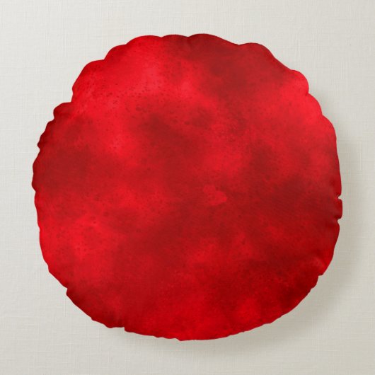 Stijlvol Storm wolk effect patroon rood zwart Rond Kussen (Voorkant)
