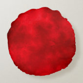 Stijlvol Storm wolk effect patroon rood zwart Rond Kussen (Achterkant)