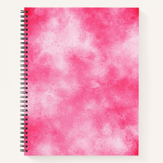 Stijlvol Storm wolk effect patroon roze Notitieboek (Voorkant)