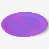 Stijlvol Stormen wolkeneffect Blauw roze Papieren Bordje (Gekanteld)
