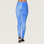 Stijlvol Stormen wolkeneffect Blue Frosty Leggings (Achterkant)
