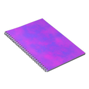 Stijlvol Stormen wolkeneffect patroon blauw roze Notitieboek