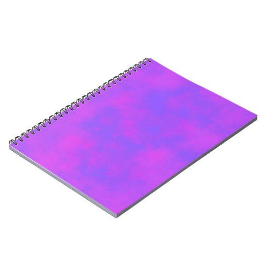 Stijlvol Stormen wolkeneffect patroon blauw roze Notitieboek (Linkerzijde)