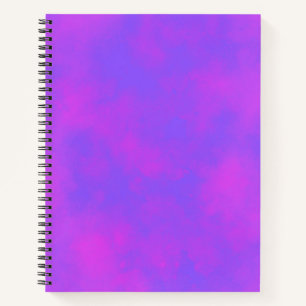 Stijlvol Stormen wolkeneffect patroon Blauw roze Notitieboek