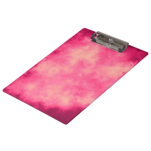 Stijlvol Stormen wolkeneffect patroon Roze Geel Klembord (Gekanteld)