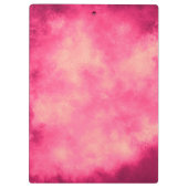 Stijlvol Stormen wolkeneffect patroon Roze Geel Klembord (Achterkant)