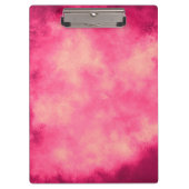 Stijlvol Stormen wolkeneffect patroon Roze Geel Klembord (Voorkant)