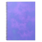 Stijlvol Stormen wolkeneffect patroonblauw Notitieboek (Voorkant)