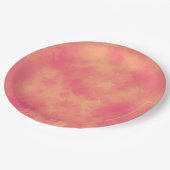Stijlvol Stormen wolkeneffect Peach Papieren Bordje (Gekanteld)