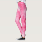 Stijlvol Stormen wolkeneffect Roze Leggings (Links)