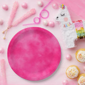 Stijlvol Stormen wolkeneffect Roze Magenta Papieren Bordje (Feest)