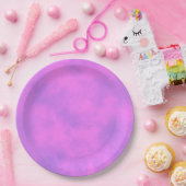Stijlvol Stormen wolkeneffect Roze Papieren Bordje (Feest)