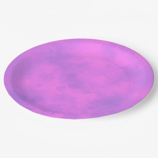 Stijlvol Stormen wolkeneffect Roze Papieren Bordje (Gekanteld)