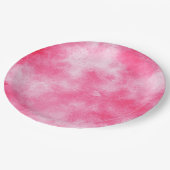 Stijlvol Stormen wolkeneffect Roze Papieren Bordje (Gekanteld)
