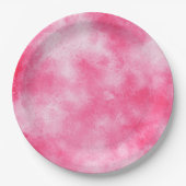 Stijlvol Stormen wolkeneffect Roze Papieren Bordje (Voorkant)