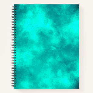 Stijlvol Stormen wolkeneffectpatroon Emerald groen Notitieboek