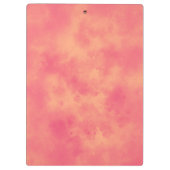Stijlvol Stormen wolkeneffectpatroon Peach Klembord (Achterkant)