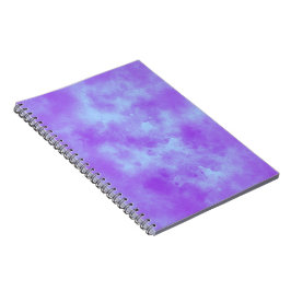 Stijlvol stormwolk effect patroon blauw paars notitieboek