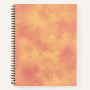 Stijlvol stormwolk effect patroon Gebluste Oranje Notitieboek
