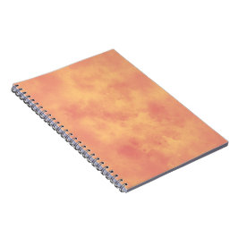 Stijlvol stormwolk effect patroon Oranje  Notitieboek