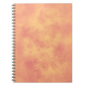 Stijlvol stormwolk effect patroon Oranje Notitieboek (Voorkant)