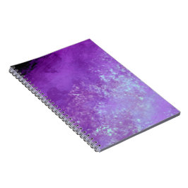 Stijlvol stormwolk effect patroon paars  notitieboek