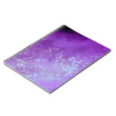 Stijlvol stormwolk effect patroon paars notitieboek (Linkerzijde)