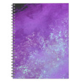 Stijlvol stormwolk effect patroon paars notitieboek (Voorkant)