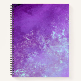 Stijlvol stormwolk effect patroon paars  notitieboek