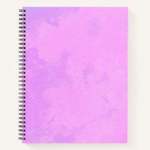Stijlvol stormwolk effect patroon Roze Notitieboek