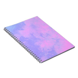 Stijlvol stormwolk effect patroon Roze paars Notitieboek