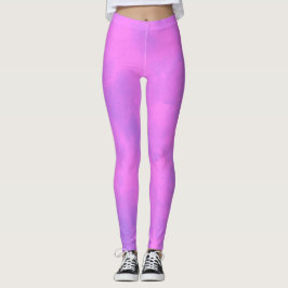 Stijlvol stormwolk effect Roze Leggings
