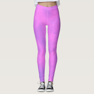 Stijlvol stormwolk effect Roze Leggings