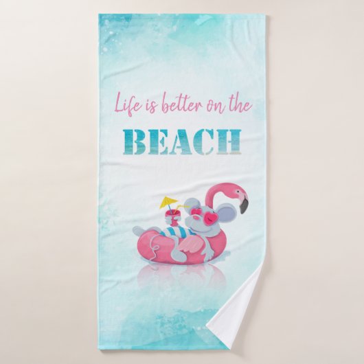 Stijlvol strand voor muizen bad handdoek (Badhanddoek)