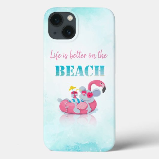 Stijlvol strand voor muizen Case-Mate iPhone case (Achterkant)