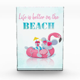 Stijlvol strand voor muizen fotoblokken