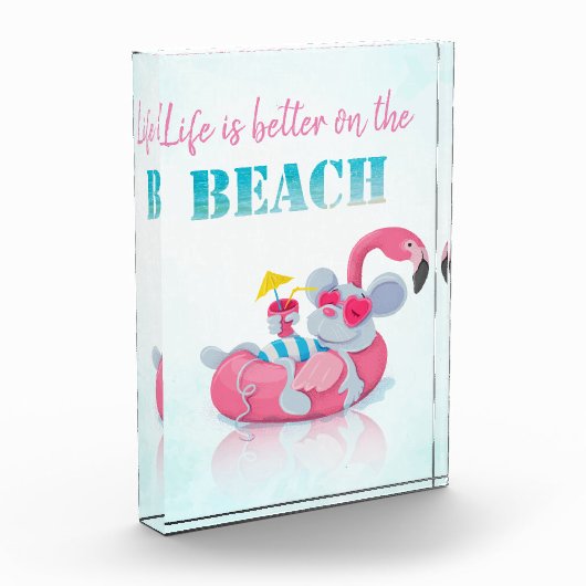 Stijlvol strand voor muizen fotoblokken (Links)