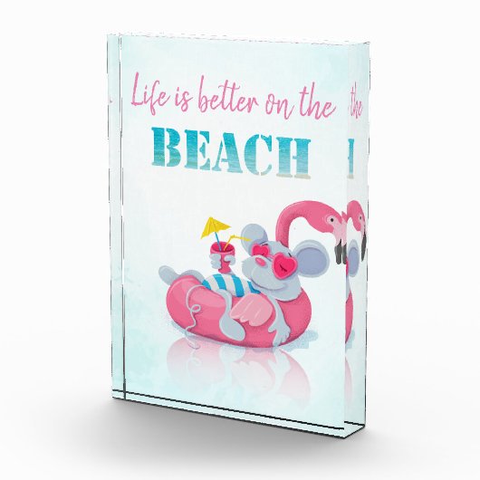 Stijlvol strand voor muizen fotoblokken (Rechts)