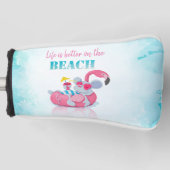 Stijlvol strand voor muizen golfheadcover (Voorkant)