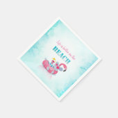 Stijlvol strand voor muizen servet (Hoek)