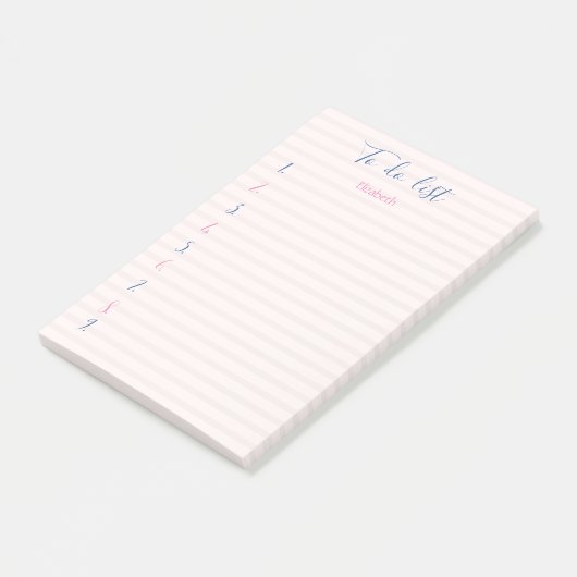 Stijlvol striped om lijst te doen post-it® notes (Schuin)