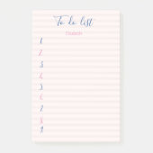 Stijlvol striped om lijst te doen post-it® notes (Voorkant)