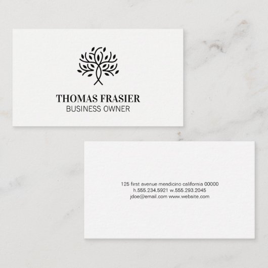 Stijlvol structuurpictogram visitekaartje (Voorkant / Achterkant)